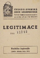 Legitimace čes. obce legionářské líc
